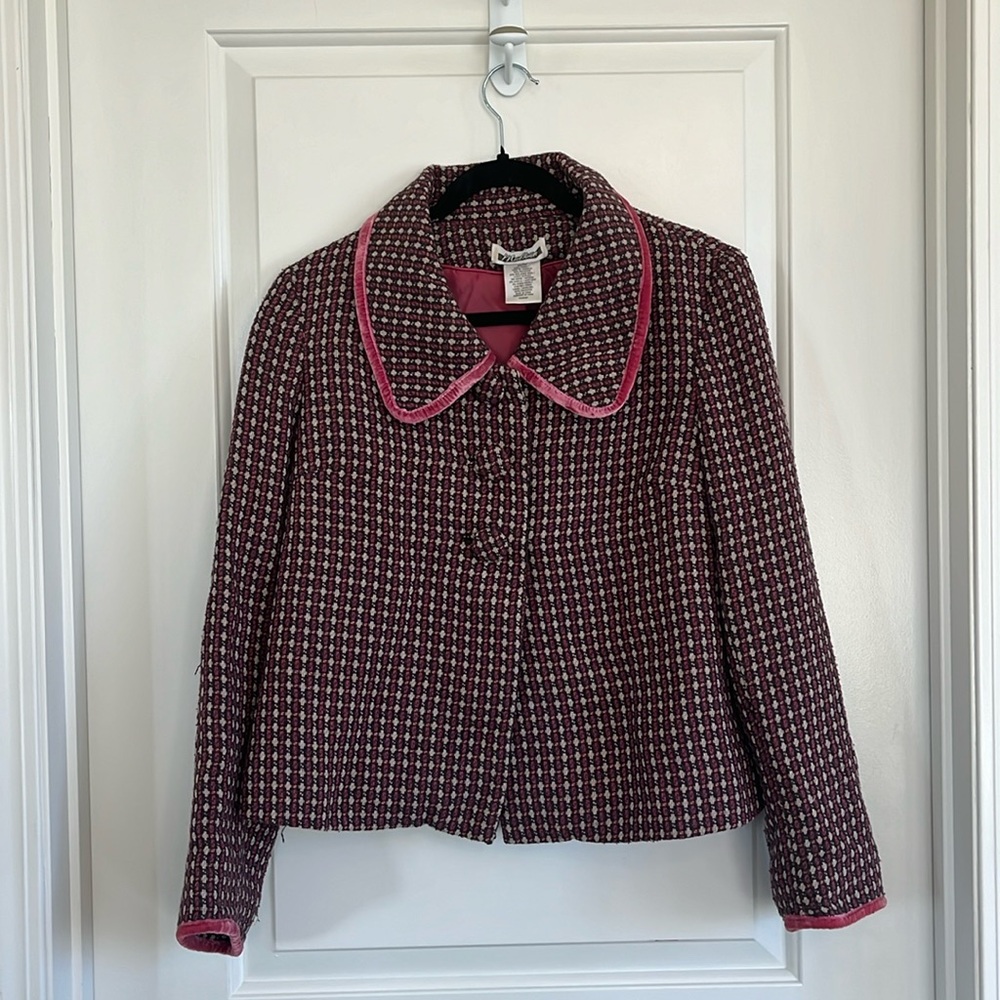 Midtown wool blend tailored jacket size medium